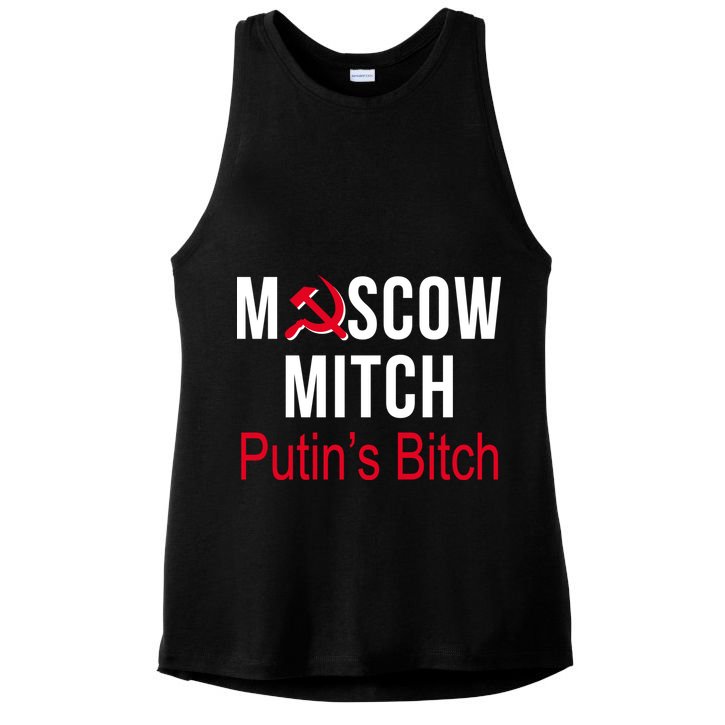 Moscow Mitch Putin's Bitch Ladies PosiCharge Tri-Blend Wicking Tank