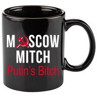 Moscow Mitch Putin's Bitch 11oz C Handle Ceramic Mug