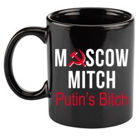 Moscow Mitch Putin's Bitch 11oz C Handle Ceramic Mug