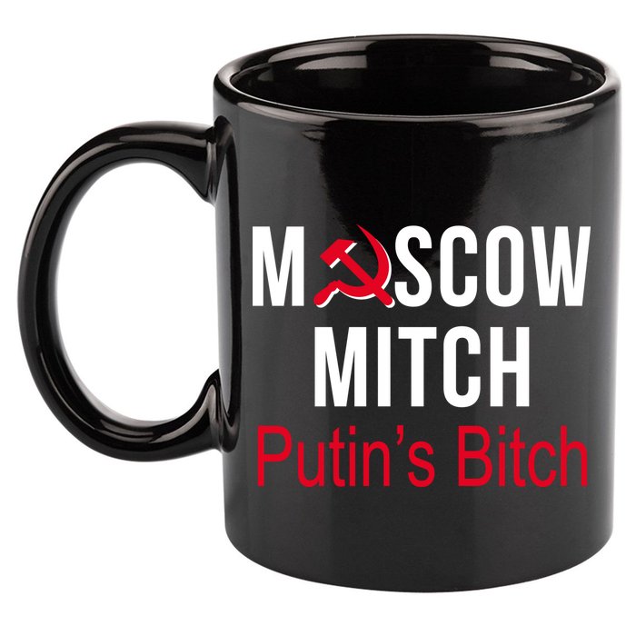 Moscow Mitch Putin's Bitch 11oz C Handle Ceramic Mug
