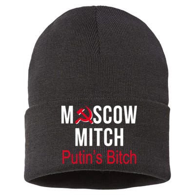 Moscow Mitch Putin's Bitch Sustainable Knit Beanie