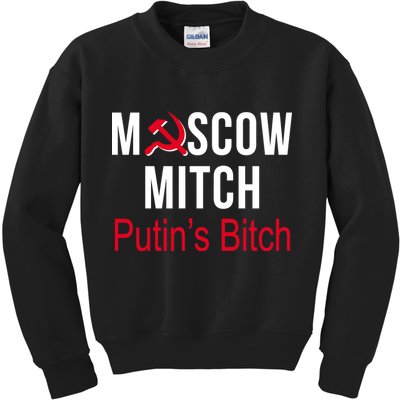 Moscow Mitch Putin's Bitch Kids Sweatshirt