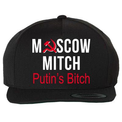 Moscow Mitch Putin's Bitch Wool Snapback Cap