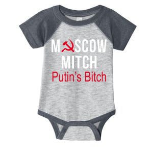 Moscow Mitch Putin's Bitch Infant Baby Jersey Bodysuit