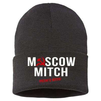 Moscow Mitch Putins Puppet Sustainable Knit Beanie