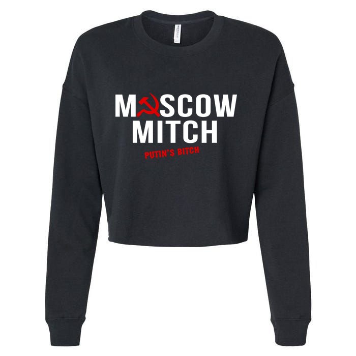 Moscow Mitch Putins Puppet Cropped Pullover Crew