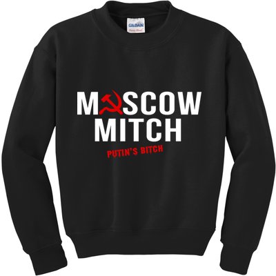 Moscow Mitch Putins Puppet Kids Sweatshirt