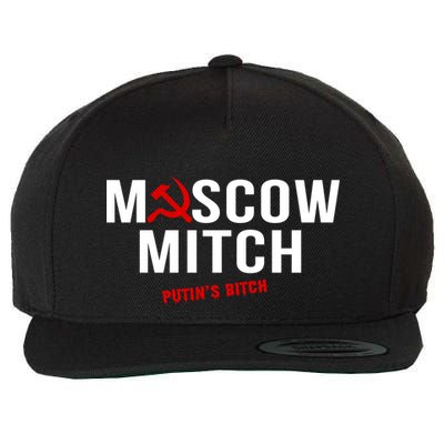 Moscow Mitch Putins Puppet Wool Snapback Cap