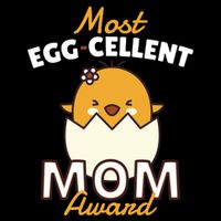 Most Eggcellent Mom Award Flatbill Hat