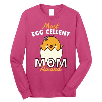 Most Eggcellent Mom Award Long Sleeve Shirt