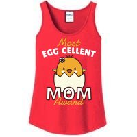 Most Eggcellent Mom Award Ladies Essential Tank