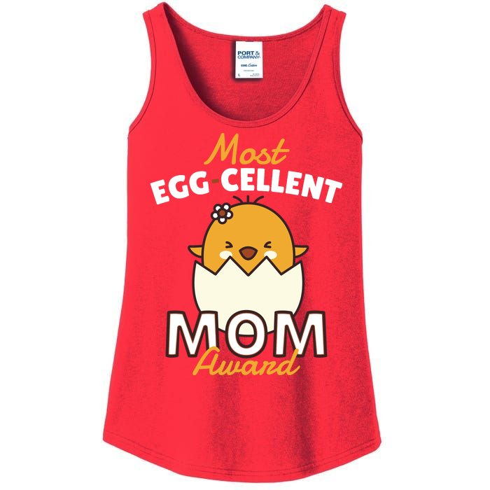 Most Eggcellent Mom Award Ladies Essential Tank