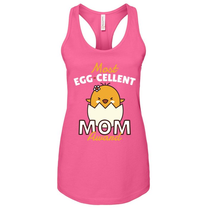 Most Eggcellent Mom Award Women's Racerback Tank