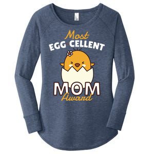 Most Eggcellent Mom Award Women's Perfect Tri Tunic Long Sleeve Shirt