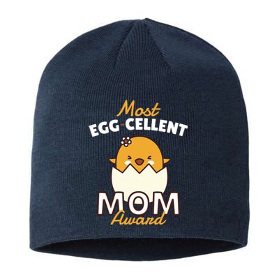 Most Eggcellent Mom Award Sustainable Beanie