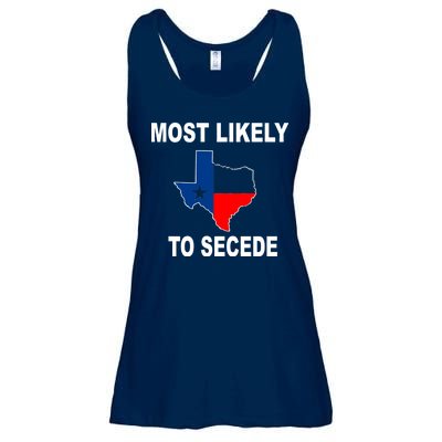 Most Likely To Secede Texas Ladies Essential Flowy Tank