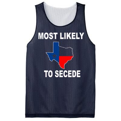 Most Likely To Secede Texas Mesh Reversible Basketball Jersey Tank