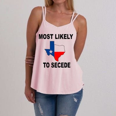 Most Likely To Secede Texas Women's Strappy Tank