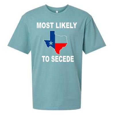 Most Likely To Secede Texas Sueded Cloud Jersey T-Shirt