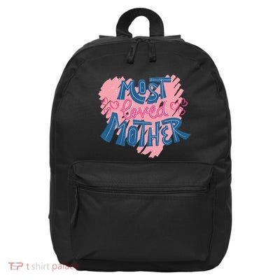 Most Loved Mother 16 in Basic Backpack