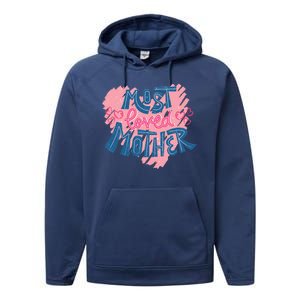 Most Loved Mother Performance Fleece Hoodie