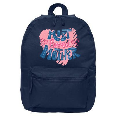 Most Loved Mother 16 in Basic Backpack