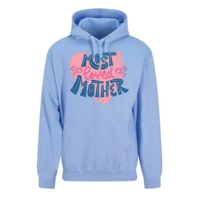 Most Loved Mother Unisex Surf Hoodie