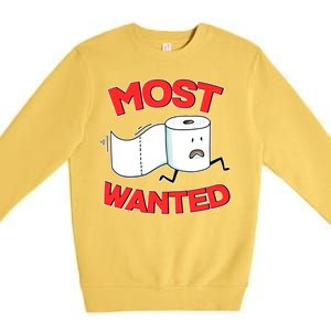 Most Wanted Toilet Paper Premium Crewneck Sweatshirt