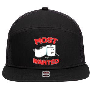 Most Wanted Toilet Paper 7 Panel Mesh Trucker Snapback Hat