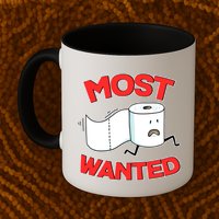 Most Wanted Toilet Paper Mug