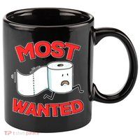 Most Wanted Toilet Paper 11oz C Handle Ceramic Mug