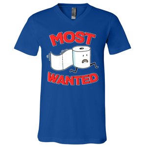 Most Wanted Toilet Paper V-Neck T-Shirt