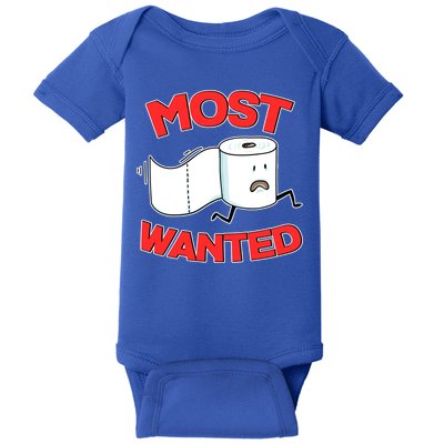 Most Wanted Toilet Paper Baby Bodysuit