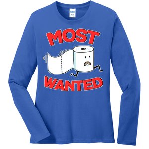 Most Wanted Toilet Paper Ladies Long Sleeve Shirt