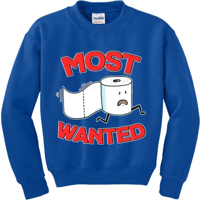Most Wanted Toilet Paper Kids Sweatshirt