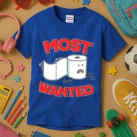 Most Wanted Toilet Paper Kids T-Shirt