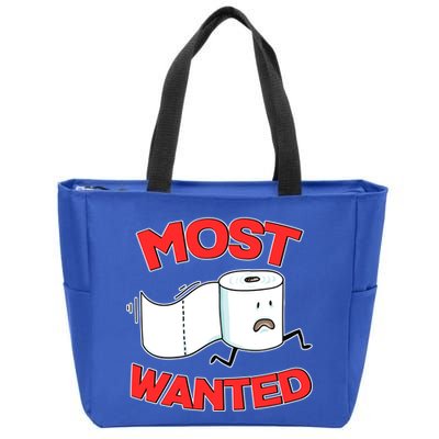 Most Wanted Toilet Paper Zip Tote Bag