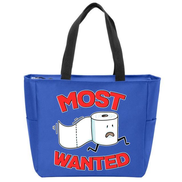 Most Wanted Toilet Paper Zip Tote Bag