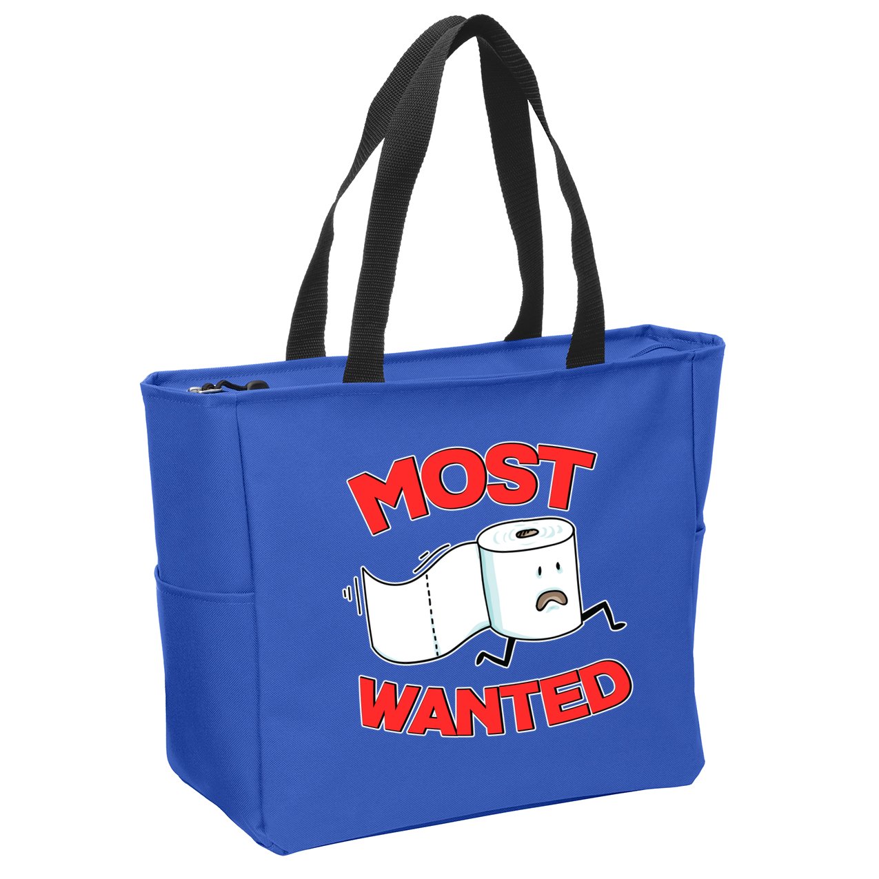 Most Wanted Toilet Paper Zip Tote Bag