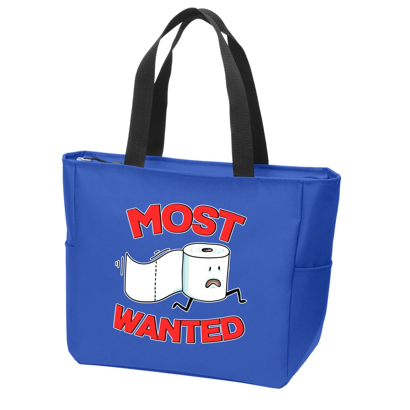 Most Wanted Toilet Paper Zip Tote Bag