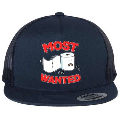 Most Wanted Toilet Paper Flat Bill Trucker Hat