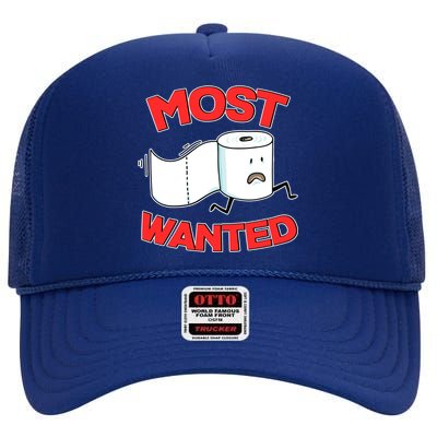 Most Wanted Toilet Paper High Crown Mesh Back Trucker Hat