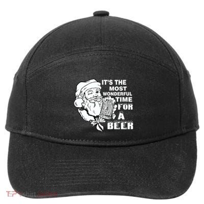 Most Wonderful Time For A Beer 7-Panel Snapback Hat