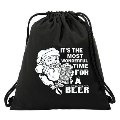 Most Wonderful Time For A Beer Drawstring Bag