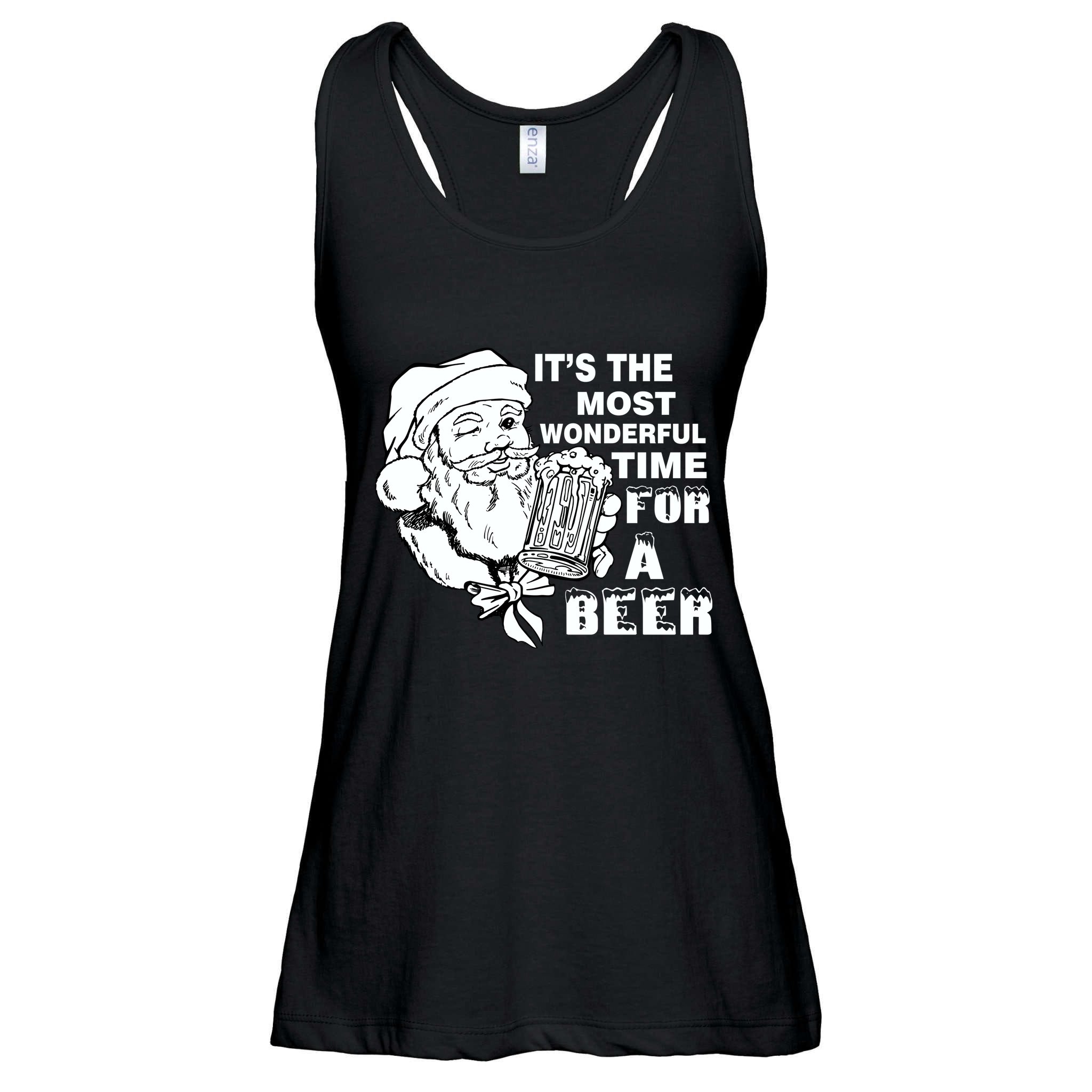 Most Wonderful Time For A Beer Ladies Essential Flowy Tank