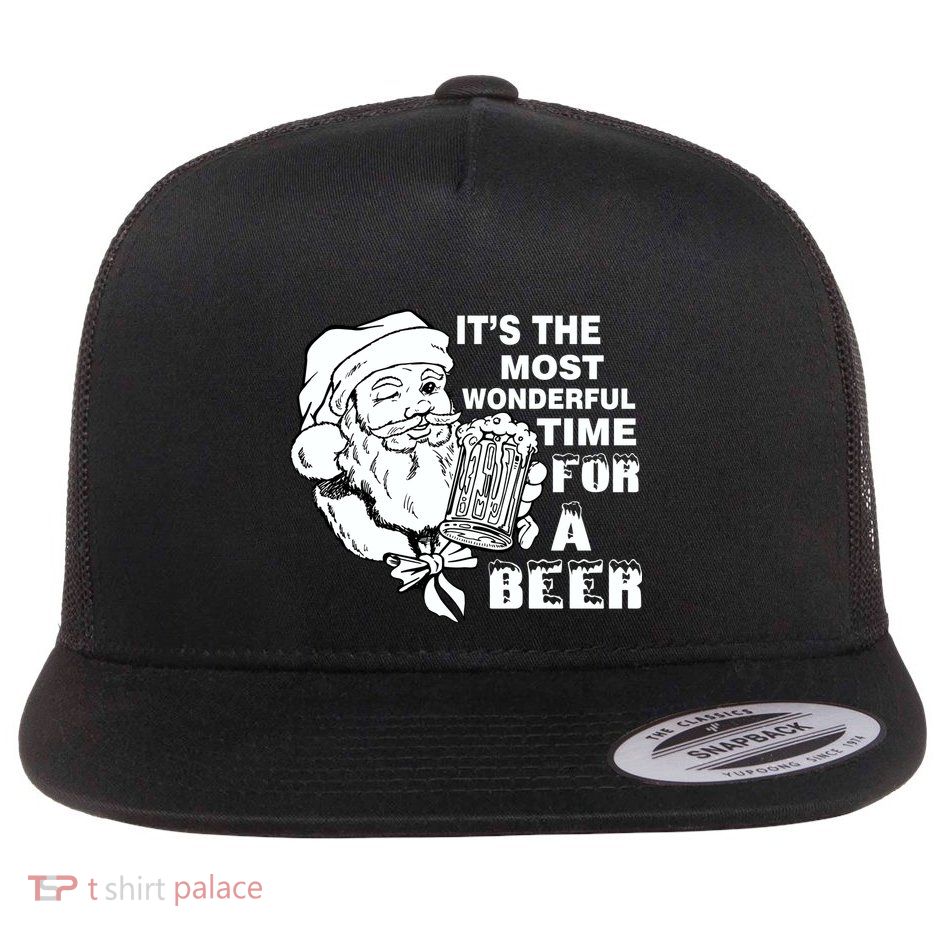 Most Wonderful Time For A Beer Flatbill Hat