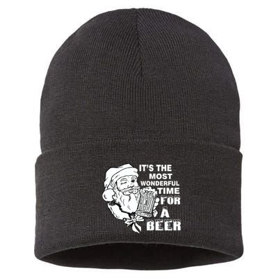 Most Wonderful Time For A Beer Sustainable Knit Beanie