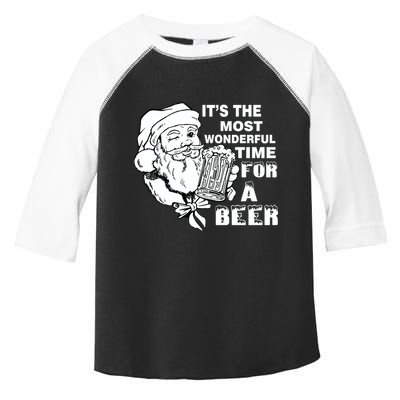 Most Wonderful Time For A Beer Toddler Fine Jersey T-Shirt