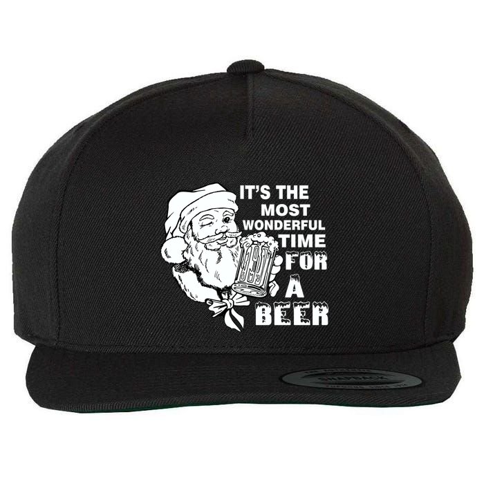 Most Wonderful Time For A Beer Wool Snapback Cap