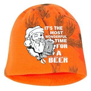 Most Wonderful Time For A Beer Kati - Camo Knit Beanie